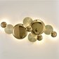 Hdc 7 Led Modern Electroplated Gold Wall Art Light - Warm White
