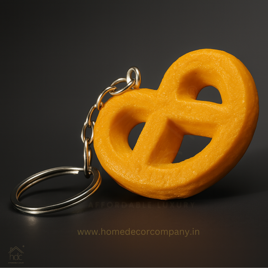 HDC Elegant Pretzel Charm Keyring | Premium Gift Accessory