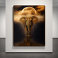 Hdc Modern Majestic Elephant Moonlight Canvas Crystal Painting Home Decor