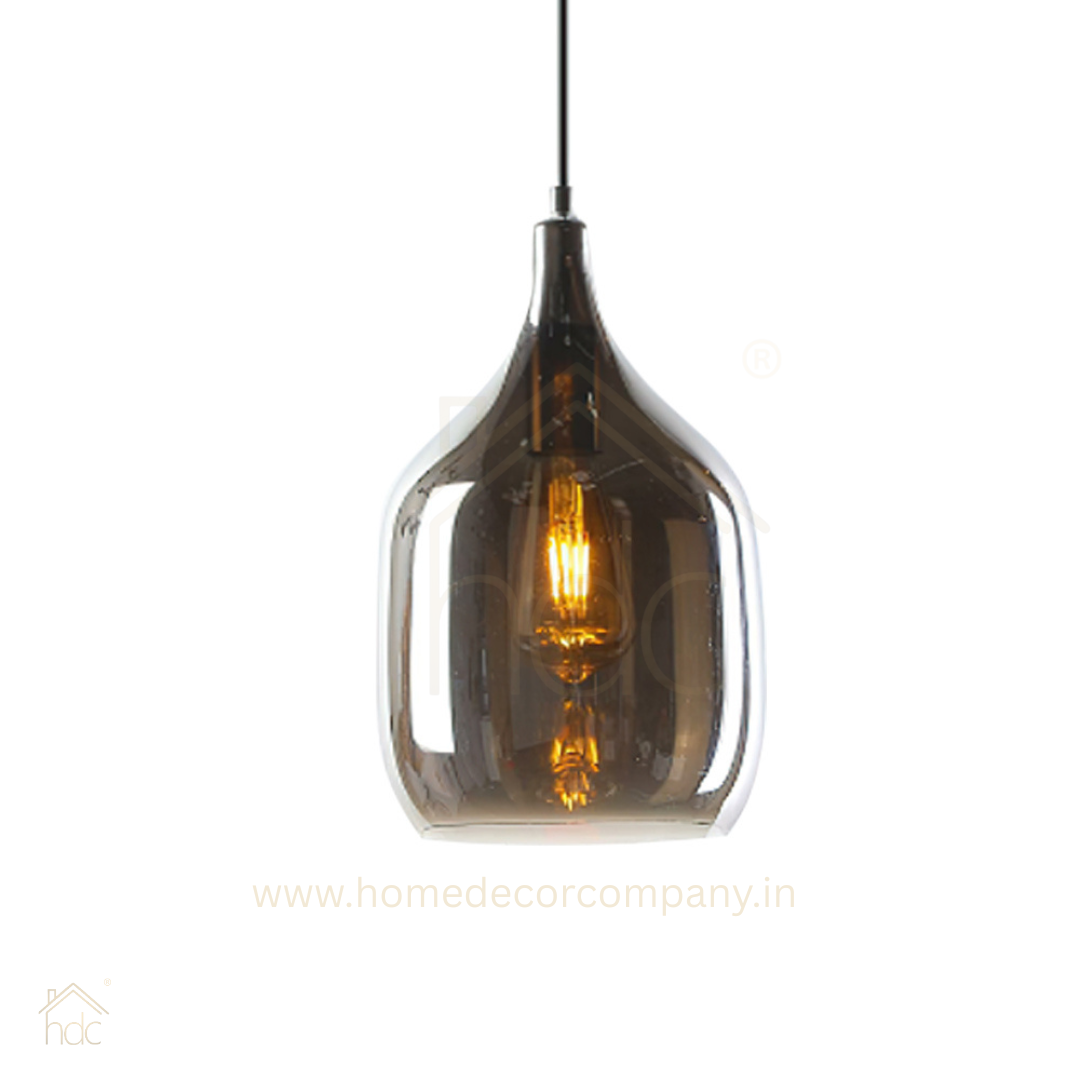 HDC Led 1-Light Grey Hanging Pendant Ceiling For Bedroom