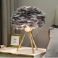 Hdc Feather Table Lamp Simple Elegant Modern Tripod Desk Lights Night Light For Living Room