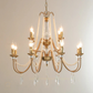 HDC 12 Light Clear Glass Italian Jewel Chandelier Ceiling Lights Hanging - Warm White