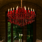 HDC 19 Lights Imperial Scarlet Crystal Italian Chandelier For Living Room