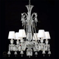 Hdc 8 Light Shade Clear Glass Italian Chandelier Ceiling Lights Hanging - Warm White