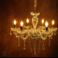 HDC  6-Light Clear Glass  Crystal Radiance Italian Chandelier
