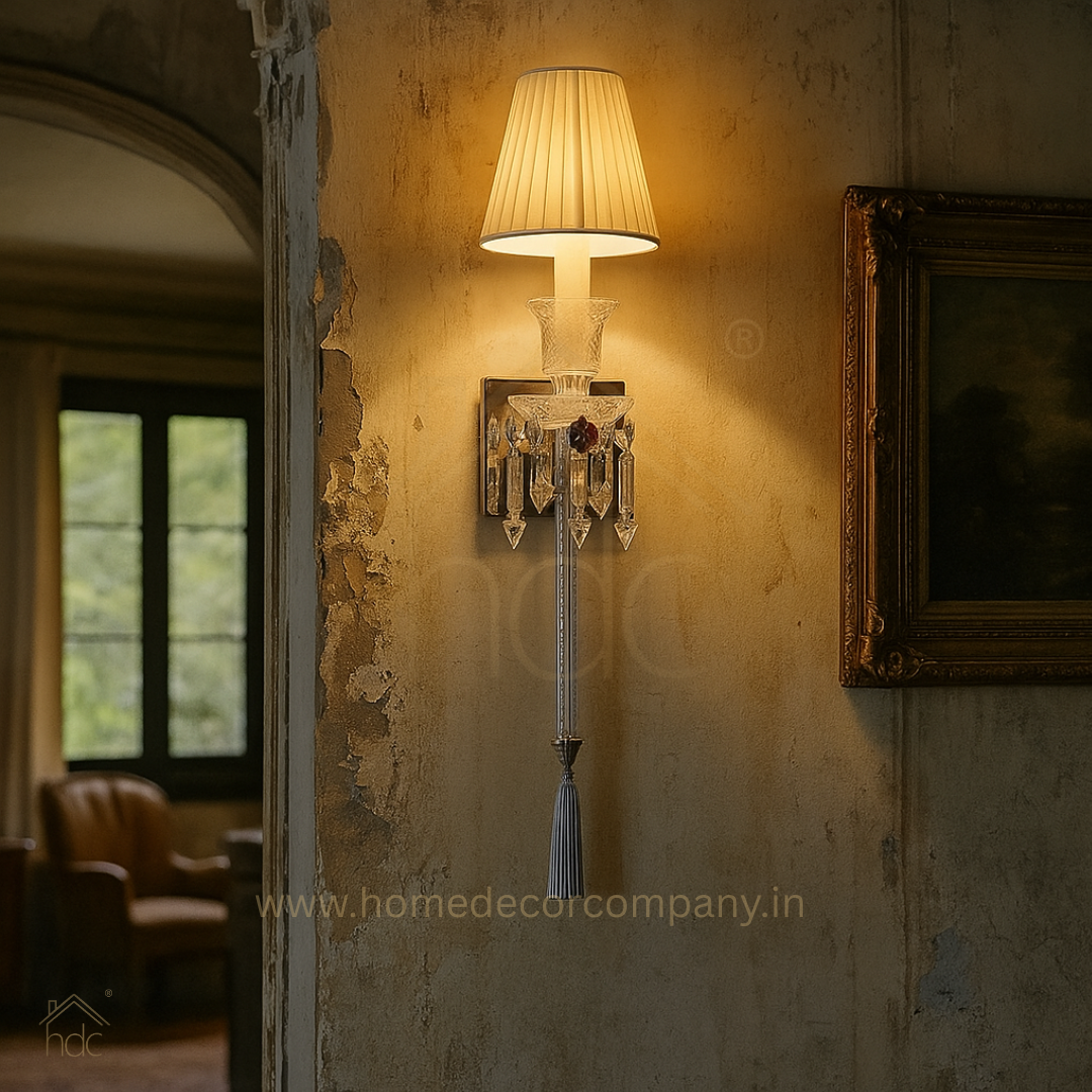 HDC Crystal Luxe Tassel Wall Sconce For Living Room