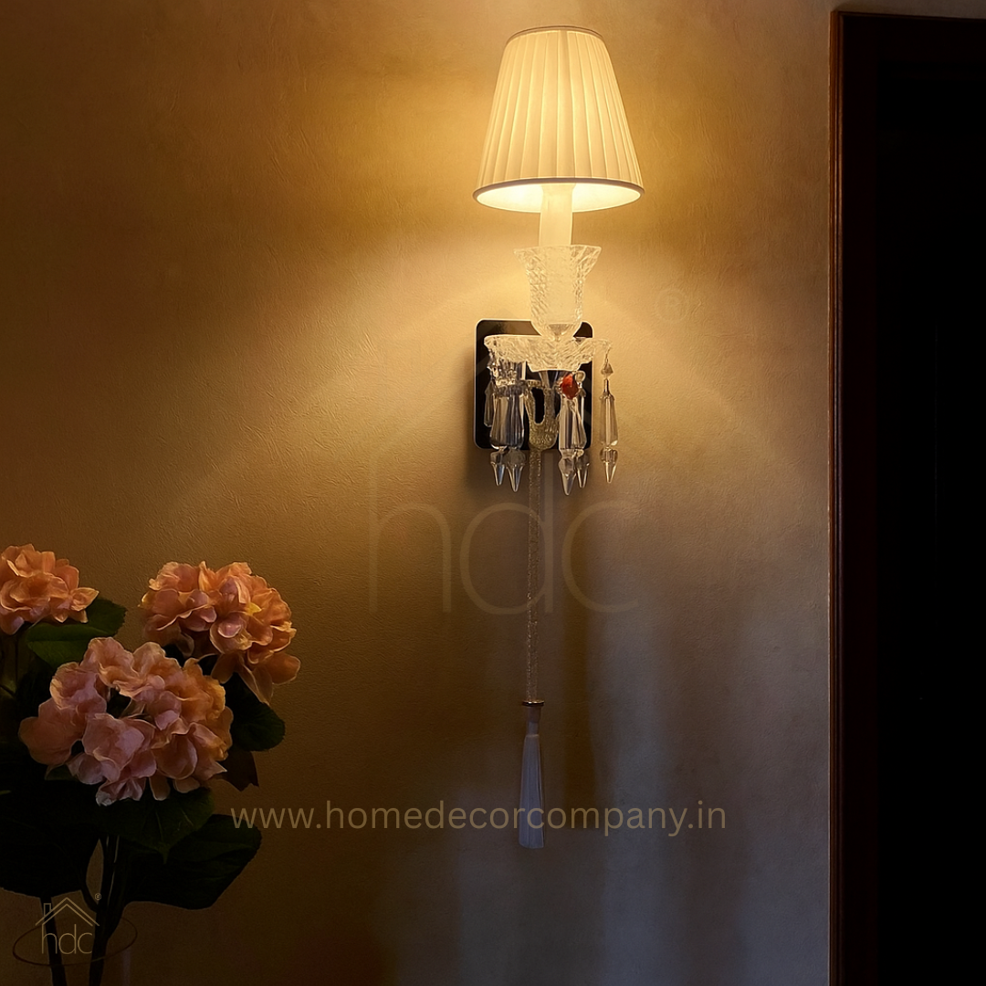 HDC Crystal Luxe Tassel Wall Sconce For Living Room