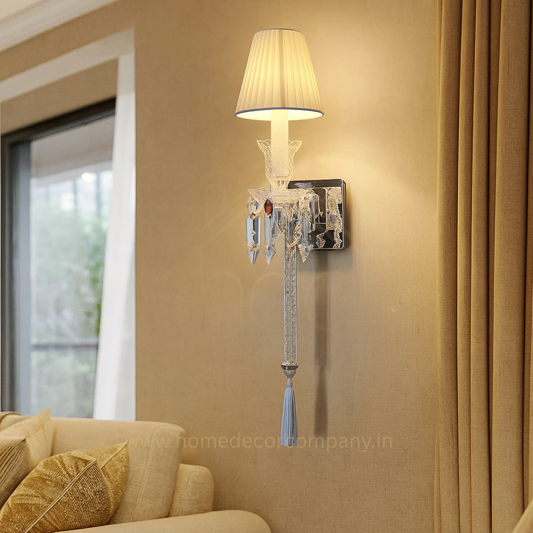 HDC Crystal Luxe Tassel Wall Sconce For Living Room