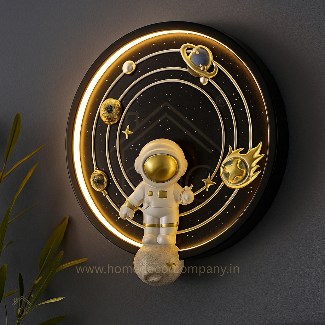 HDC Cosmic Galaxy Space Theme Astronaut LED Wall Light Decorative Night Lamp