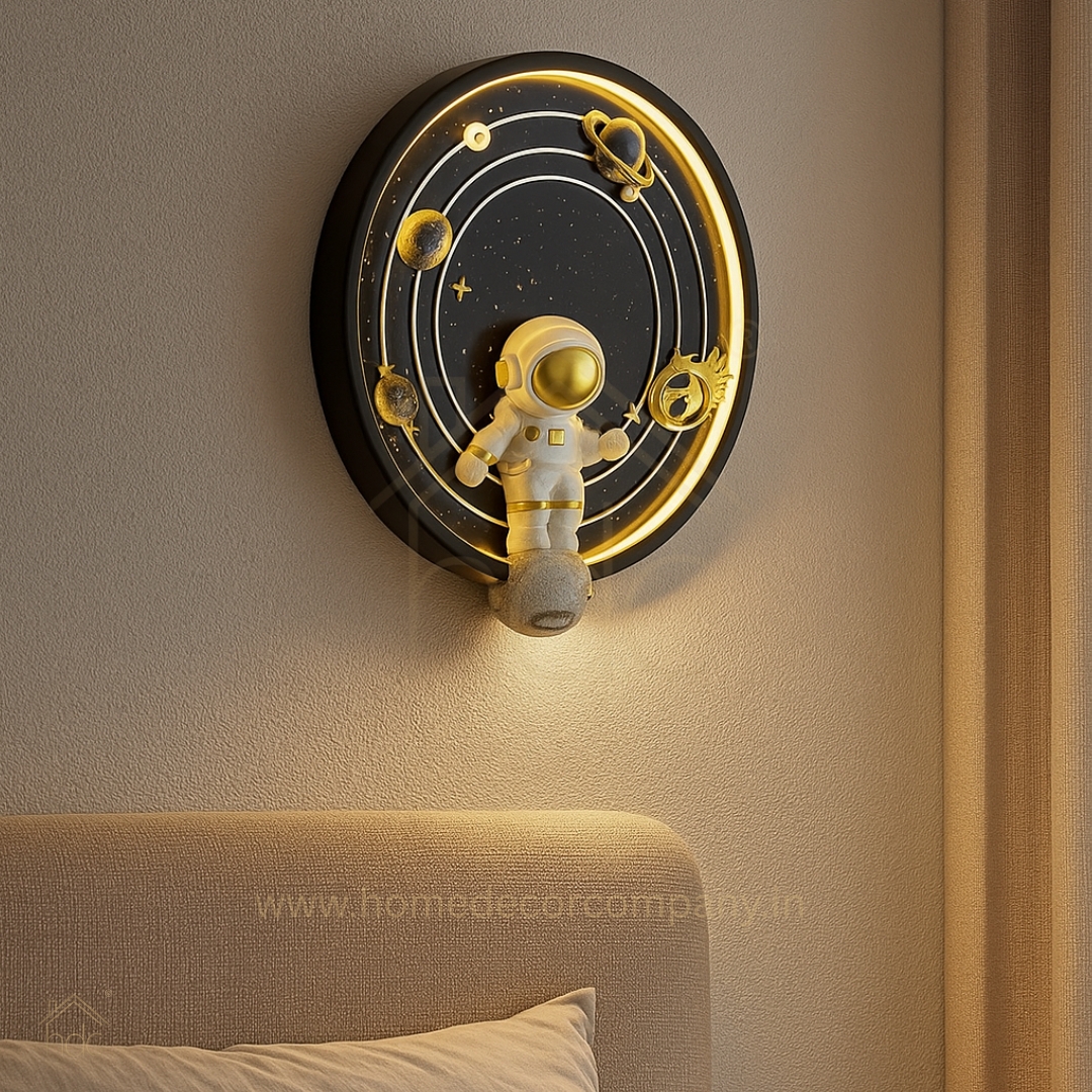 HDC Cosmic Galaxy Space Theme Astronaut LED Wall Light Decorative Night Lamp