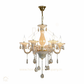 HDC 6 Lights Luminous Pearl Glass Italian Chandelier For Living Room