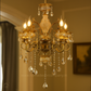 HDC 5 Lights Imperial Crystal Bloom Italian Chandelier For Living Room