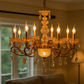 HDC 8 Lights Regal Baroque Crystal Italian Chandelier For Living Room