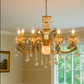 HDC 8 Lights Regal Baroque Crystal Italian Chandelier For Living Room
