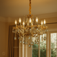 HDC 5 Lights Imperial Aurora Crystal-Gold Italian Chandelier For Living Room