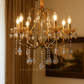 HDC 5 Lights Imperial Aurora Crystal-Gold Italian Chandelier For Living Room