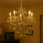 HDC 5 Lights Imperial Crystal Arc Italian Chandelier For Living Room