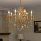 HDC 5 Lights Regal Aurora Crystal Italian Chandelier For Living Room