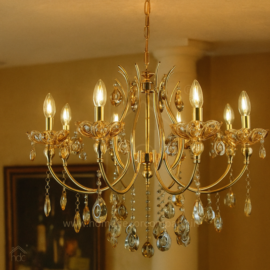 chandelier シェルフ HDC 8 Lights Imperial Aurelia Crystal-Arm Italian Chandelier For Livin