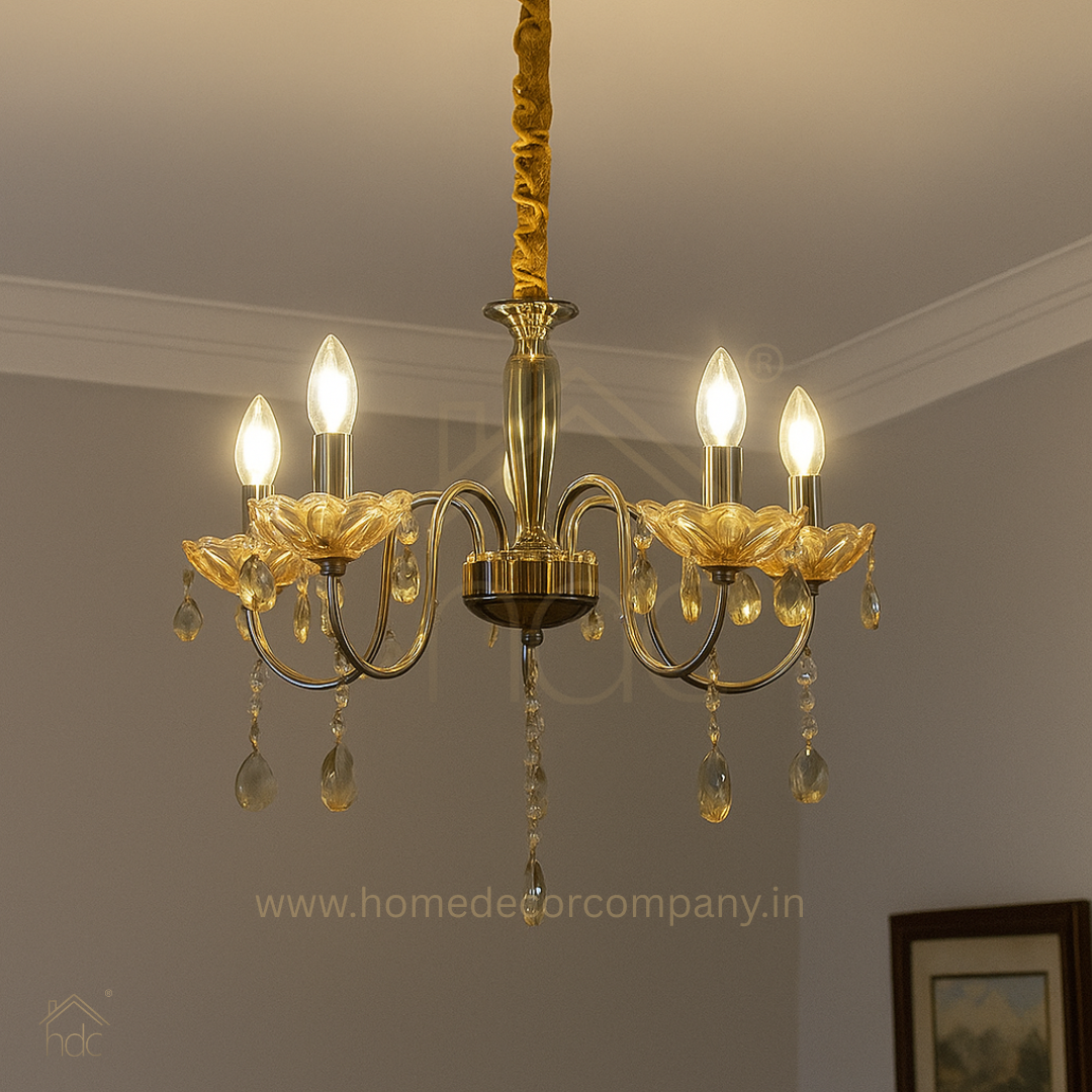 HDC 8 Lights Imperial Crystal Blossom Italian Chandelier For Living Room