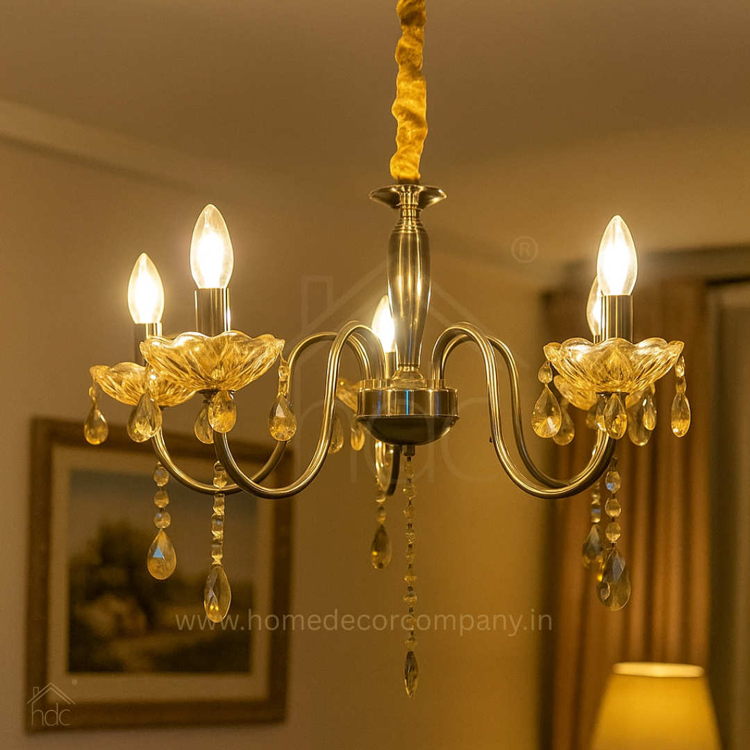 HDC 8 Lights Imperial Crystal Blossom Italian Chandelier For Living Room