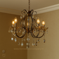 HDC 5 Lights Regal Crystal Crown Italian Chandelier For Living Room