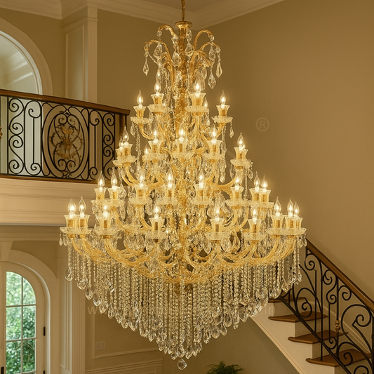 HDC 55 Lights Grand Royal Multi-Tier Crystal Italian Chandelier