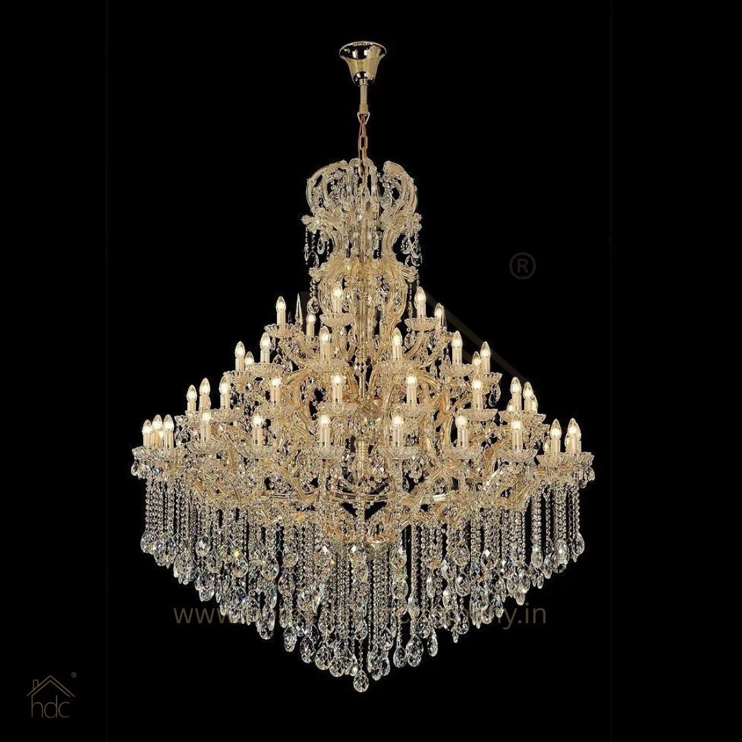 HDC 44 Lights Grand Royal Multi-Tier Crystal Italian Chandelier