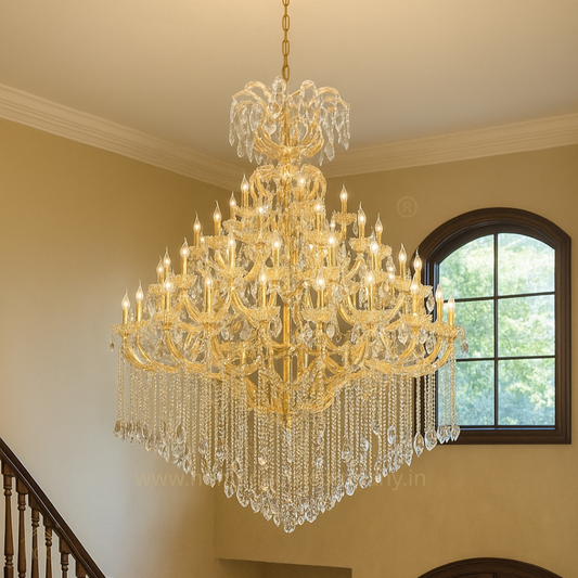 HDC 44 Lights Grand Royal Multi-Tier Crystal Italian Chandelier