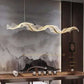 HDC 1200/1500mm Electroplated Gold Acrylic LED Postmodern Creative Chandelier- 3 Color Changing