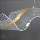 HDC 1200/1500mm Electroplated Gold Acrylic LED Postmodern Creative Chandelier- 3 Color Changing