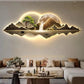 Hdc Modern 3D Wall Art Crystal Glass Wall Art with LED Light & Beads/Pearl Work done on the Painting