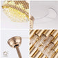 HDC Crystal Ceiling Fans with Lights Retractable Blades Remote Control Modern Luxury LED Chandelier Fan 3 Speeds 3 Color Changes Lighting Fixtures