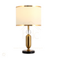 Hdc Luxury Gold Nightstand Lamp With High-quality Fabric Lampshade