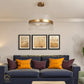 HDC Led Nordic Glass Chandelier Circle Pendant Light Creative Personality Circle Dining Room Chandelier