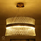 HDC Led Nordic Glass Chandelier Circle Pendant Light Creative Personality Circle Dining Room Chandelier