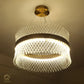 HDC Led Nordic Glass Chandelier Circle Pendant Light Creative Personality Circle Dining Room Chandelier