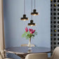 Hdc Modern Terrazzo Concrete Pendant Lamp for Living Room, Dining