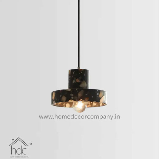 Hdc Modern Terrazzo Concrete Pendant Lamp for Living Room, Dining
