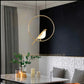 HDC LED 1 Bird Gold Ring Hanging Pendant Ceiling Light - Tricolor
