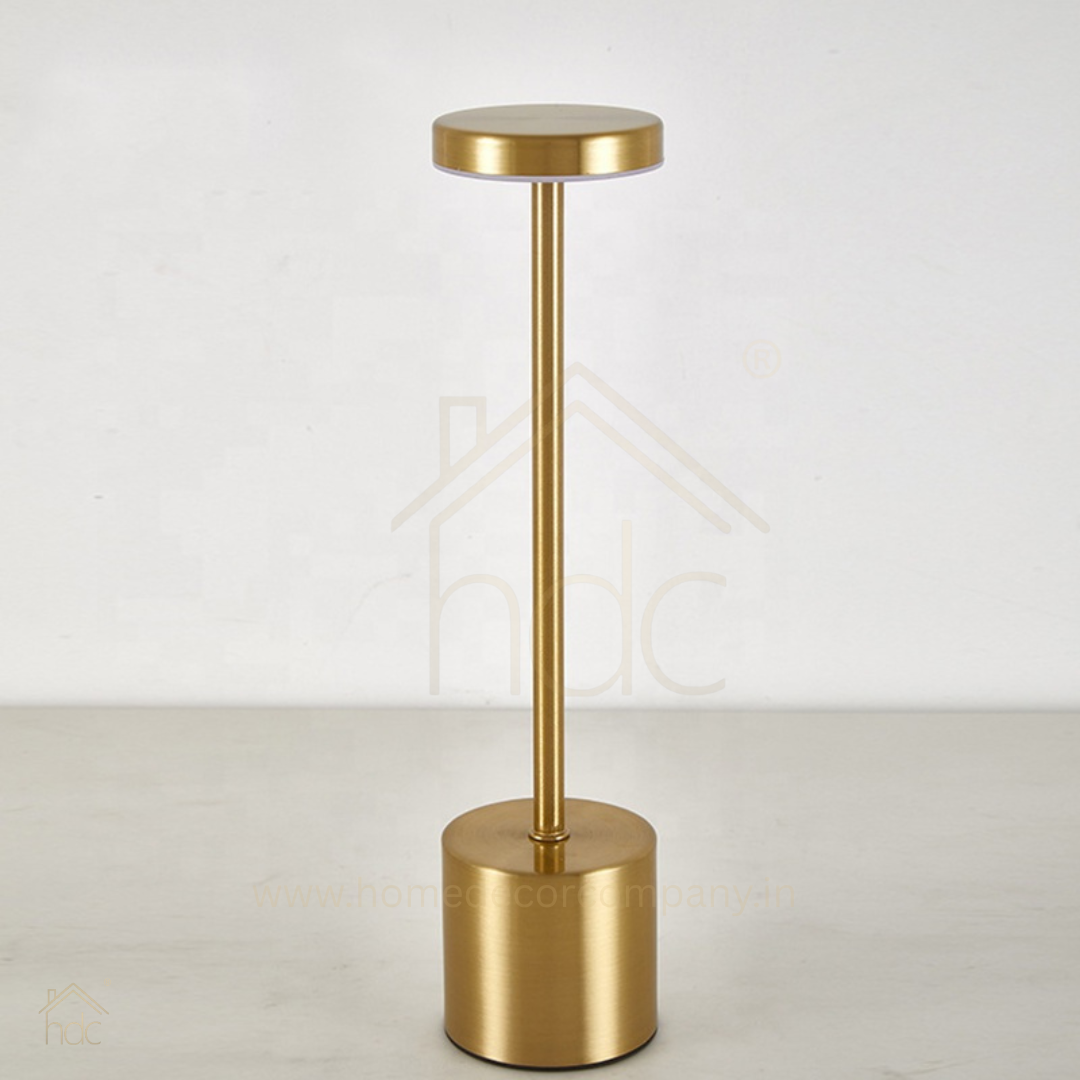 Hdc Wireless Table Lamp, Rechargeable Battery LED Desk Lamp with Touch Control and 3 Color Stepless Dimming,USB Charging Portable Lamp for Restaurant/Camping/Bar/Bedroom