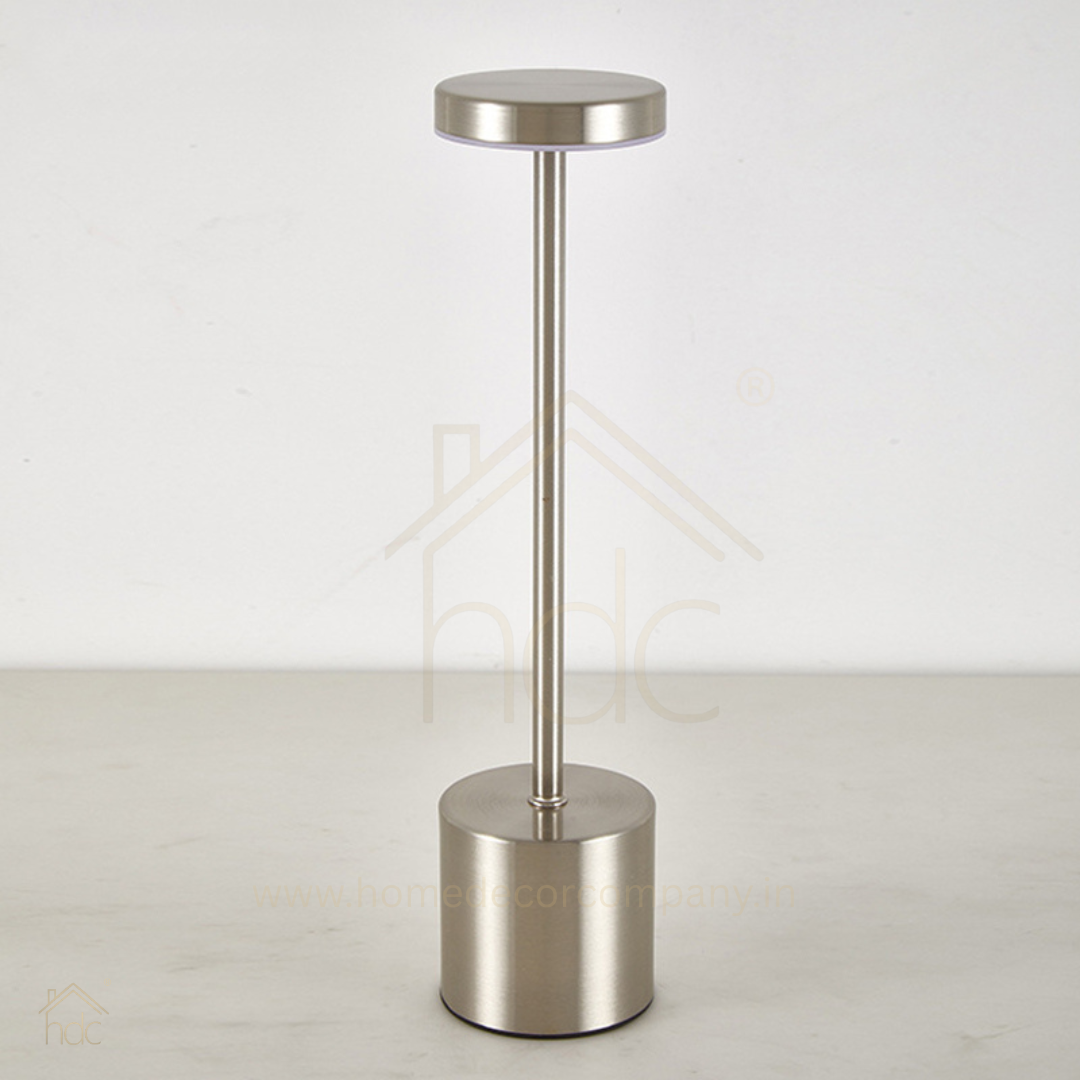 Hdc Wireless Table Lamp, Rechargeable Battery LED Desk Lamp with Touch Control and 3 Color Stepless Dimming,USB Charging Portable Lamp for Restaurant/Camping/Bar/Bedroom