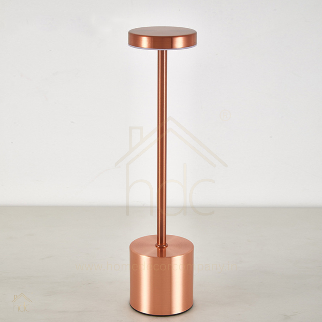 Hdc Wireless Table Lamp, Rechargeable Battery LED Desk Lamp with Touch Control and 3 Color Stepless Dimming,USB Charging Portable Lamp for Restaurant/Camping/Bar/Bedroom