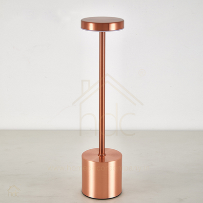 Hdc Wireless Table Lamp, Rechargeable Battery LED Desk Lamp with Touch Control and 3 Color Stepless Dimming,USB Charging Portable Lamp for Restaurant/Camping/Bar/Bedroom