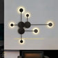 HDC Nordic 6 Heads Wall Light Bedroom Bedside Wall Lamp Aisle Corridor Black
