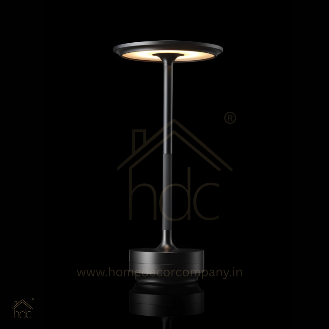 Hdc Wireless Table Lamp, Rechargeable Battery LED Desk Lamp with Touch Control and 3 Color Stepless Dimming,USB Charging Portable Lamp for Restaurant/Camping/Bar/Bedroom(Gold)