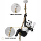 HDC Panda Hanging Light Decorative Ceiling light Pendant Light With Hemp Rope