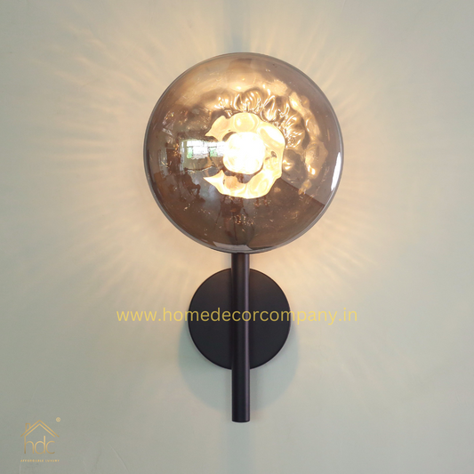 HDC Stratus Modern Contemporary Wall light -Smoke (Black)