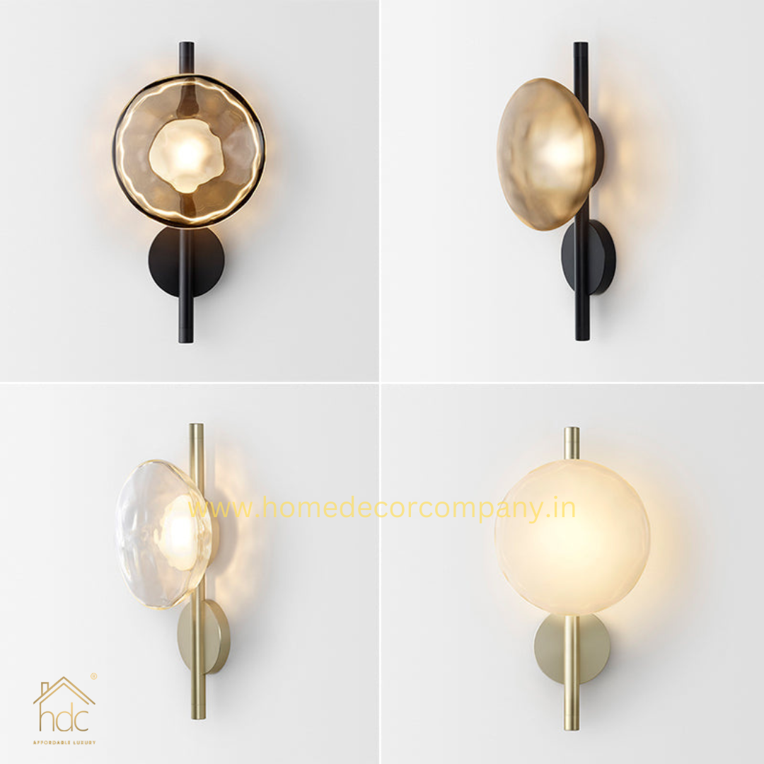 HDC Stratus Modern Contemporary Wall light -Smoke (Black)