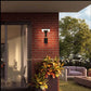 Hdc Led Outdoor Wall Light Fixture Black Wall Waterproof Lights Wall Mount - Warm White